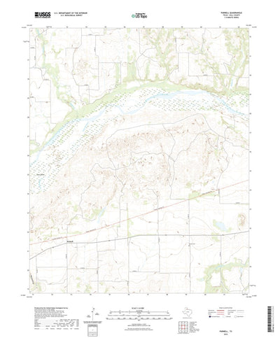 United States Geological Survey Parnell, TX (2022, 24000-Scale) digital map