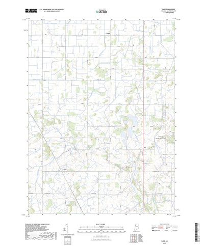 United States Geological Survey Parr, IN (2022, 24000-Scale) digital map