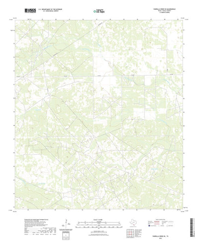 United States Geological Survey Parrilla Creek SE, TX (2022, 24000-Scale) digital map