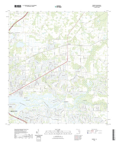 United States Geological Survey Parrish, FL (2021, 24000-Scale) digital map