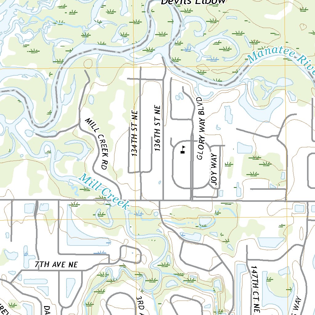 Parrish, FL (2021, 24000-Scale) Map by United States Geological Survey ...