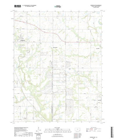 United States Geological Survey Parsons East, KS (2022, 24000-Scale) digital map
