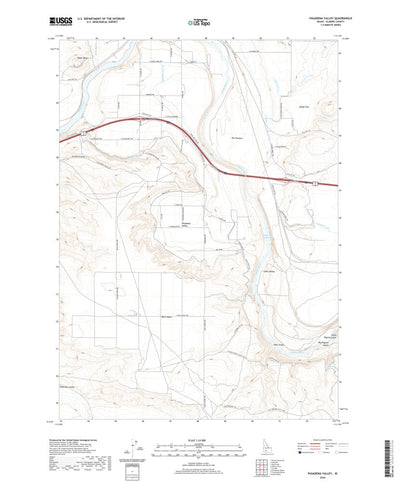 United States Geological Survey Pasadena Valley, ID (2020, 24000-Scale) digital map