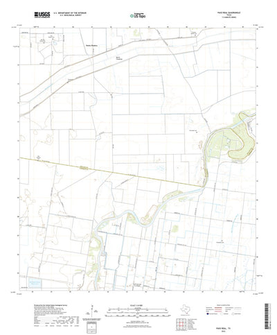 United States Geological Survey Paso Real, TX (2022, 24000-Scale) digital map