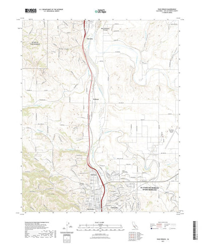 United States Geological Survey Paso Robles, CA (2021, 24000-Scale) digital map