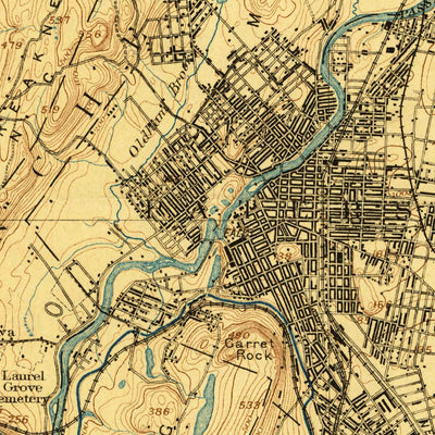 United States Geological Survey Paterson, NJ-NY (1898, 62500-Scale) digital map