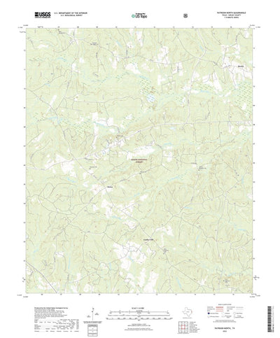 United States Geological Survey Patroon North, TX (2022, 24000-Scale) digital map