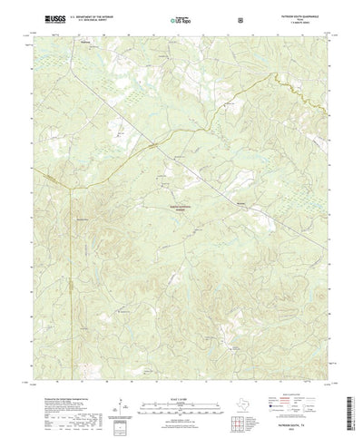 United States Geological Survey Patroon South, TX (2022, 24000-Scale) digital map