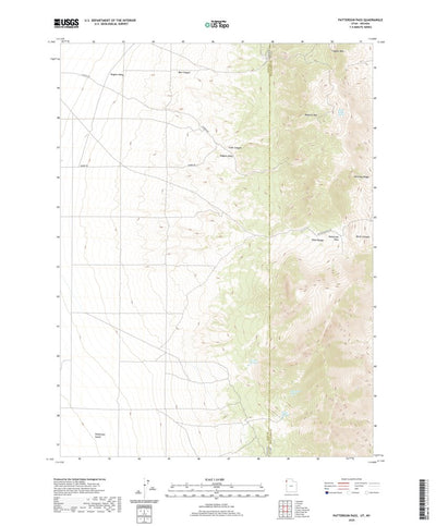 United States Geological Survey Patterson Pass, UT (2020, 24000-Scale) digital map