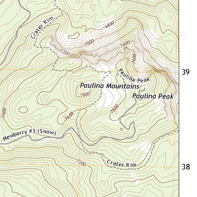 United States Geological Survey Paulina Peak, OR (2020, 24000-Scale) digital map