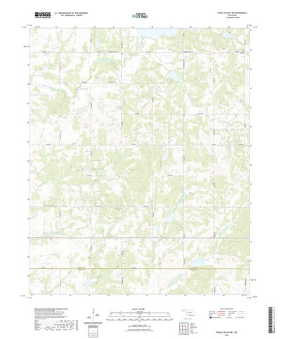 United States Geological Survey Pauls Valley NE, OK (2022, 24000-Scale) digital map