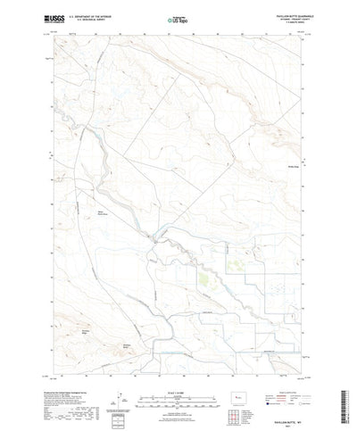 United States Geological Survey Pavillion Butte, WY (2021, 24000-Scale) digital map