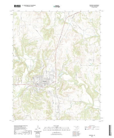 United States Geological Survey Pawhuska, OK (2022, 24000-Scale) digital map