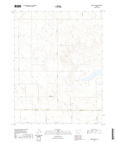 United States Geological Survey Pawnee Mound, KS (2022, 24000-Scale) digital map
