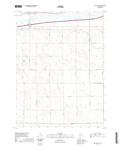 United States Geological Survey Paxton South, NE (2021, 24000-Scale) digital map