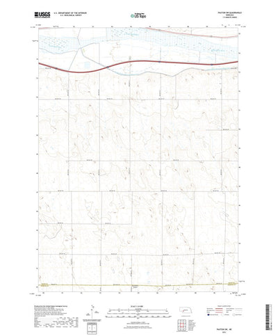 United States Geological Survey Paxton SW, NE (2021, 24000-Scale) digital map