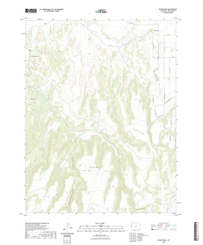 United States Geological Survey Payne Wash, CO (2022, 24000-Scale) digital map