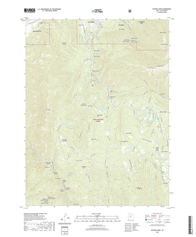United States Geological Survey Payson Lakes, UT (2020, 24000-Scale) digital map