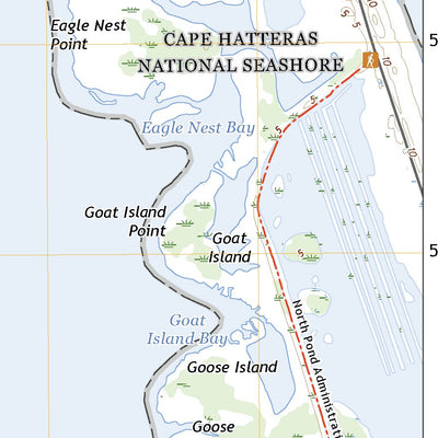 United States Geological Survey Pea Island OE W, NC (2022, 24000-Scale) digital map