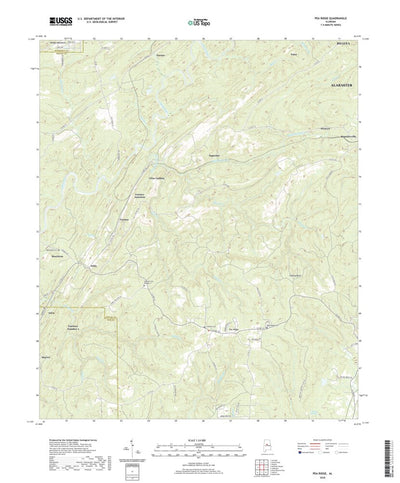United States Geological Survey Pea Ridge, AL (2020, 24000-Scale) digital map