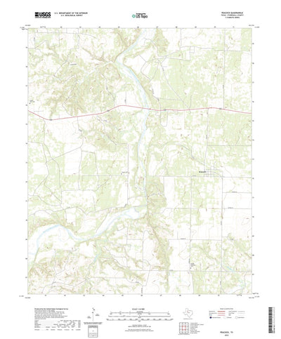United States Geological Survey Peacock, TX (2022, 24000-Scale) digital map