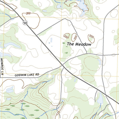 United States Geological Survey Peacocks Crossroads, NC (2022, 24000-Scale) digital map
