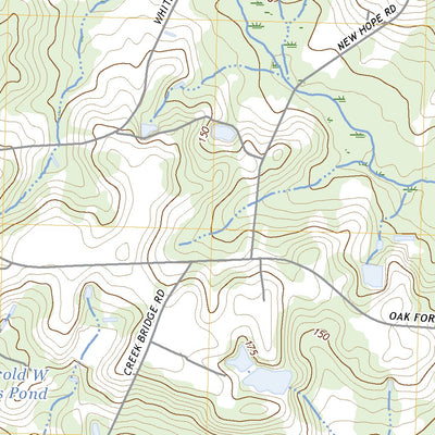 United States Geological Survey Peacocks Crossroads, NC (2022, 24000-Scale) digital map