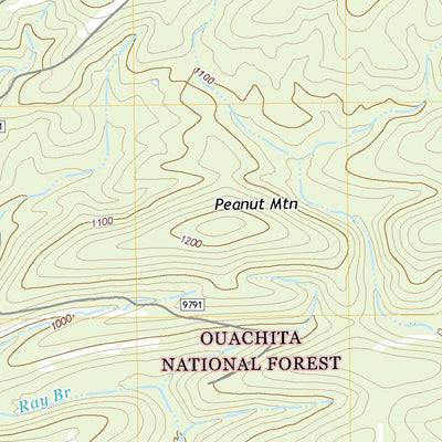 United States Geological Survey Peanut Mountain, AR (2020, 24000-Scale) digital map