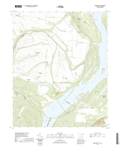 United States Geological Survey Pecan Point, AR (2020, 24000-Scale) digital map