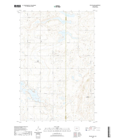 United States Geological Survey Pelican Lake, ND (2020, 24000-Scale) digital map