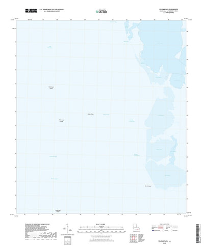 United States Geological Survey Pelican Pass, LA (2020, 24000-Scale) digital map