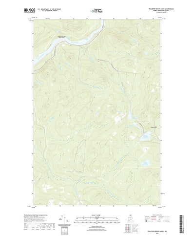 United States Geological Survey Pelletier Brook Lakes, ME (2021, 24000-Scale) digital map