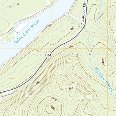United States Geological Survey Pelletier Brook Lakes, ME (2021, 24000-Scale) digital map