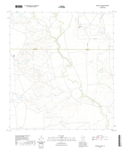 United States Geological Survey Peloncillo Peak, TX (2022, 24000-Scale) digital map