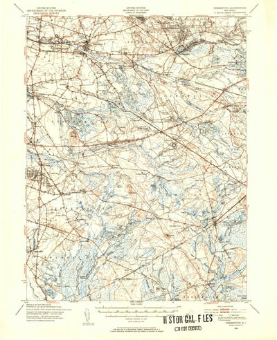 United States Geological Survey Pemberton, NJ (1949, 62500-Scale) digital map
