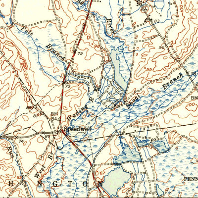United States Geological Survey Pemberton, NJ (1949, 62500-Scale) digital map