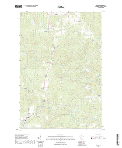 United States Geological Survey Pembine, WI (2022, 24000-Scale) digital map