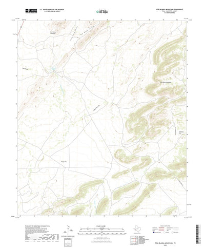 United States Geological Survey Pena Blanca Mountains, TX (2022, 24000-Scale) digital map