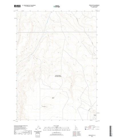 United States Geological Survey Pence Butte, ID (2020, 24000-Scale) digital map