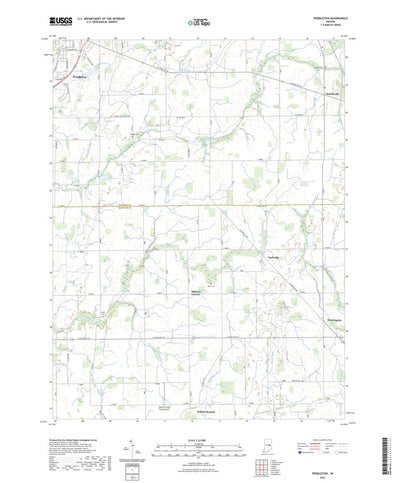 United States Geological Survey Pendleton, IN (2022, 24000-Scale) digital map