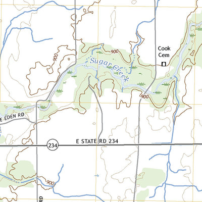 United States Geological Survey Pendleton, IN (2022, 24000-Scale) digital map