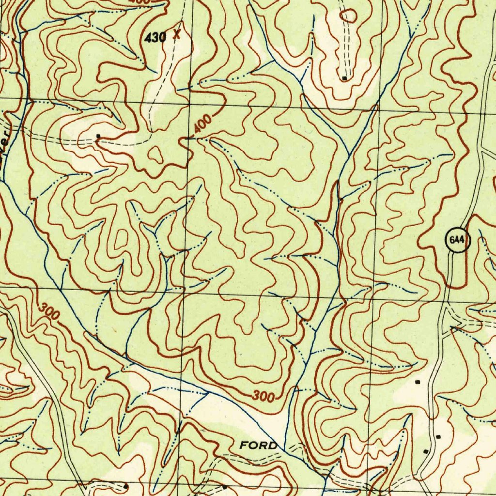 Pendleton Range Map Pendleton, VA (1943, 31680-Scale) Map by United States Geological ...