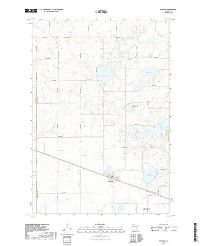 United States Geological Survey Pennock, MN (2022, 24000-Scale) digital map