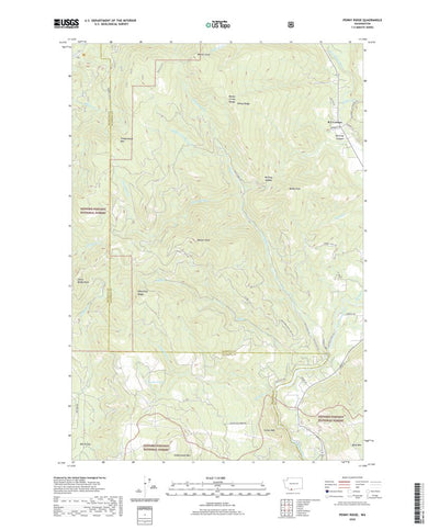 United States Geological Survey Penny Ridge, WA (2020, 24000-Scale) digital map