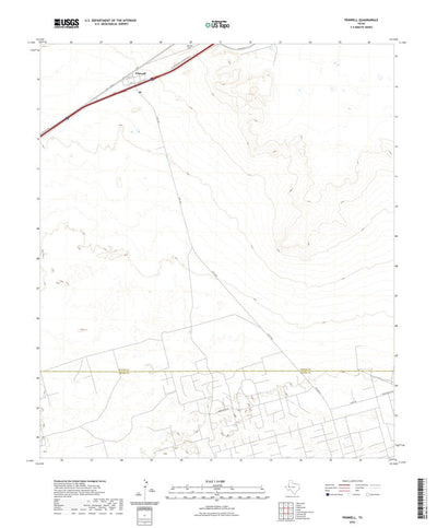 United States Geological Survey Penwell, TX (2022, 24000-Scale) digital map