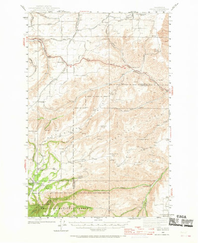 United States Geological Survey Peola, WA (1943, 62500-Scale) digital map