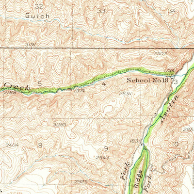 United States Geological Survey Peola, WA (1943, 62500-Scale) digital map