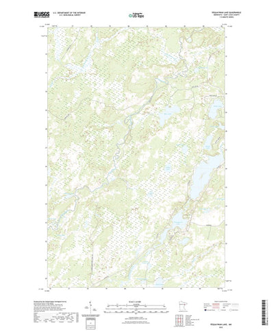 United States Geological Survey Pequaywan Lake, MN (2022, 24000-Scale) digital map