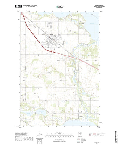 United States Geological Survey Perham, MN (2022, 24000-Scale) digital map