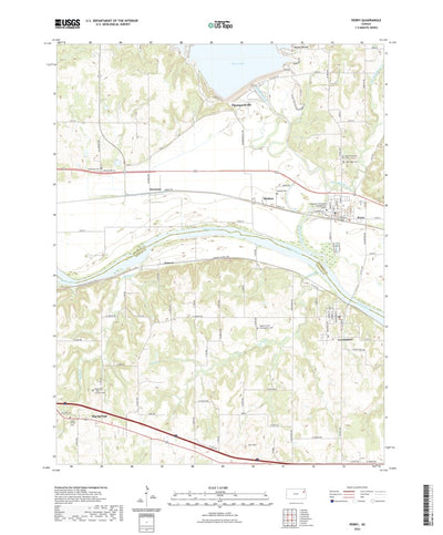 United States Geological Survey Perry, KS (2022, 24000-Scale) digital map